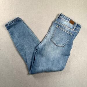 Judy Blue Jeans Women's 11/30 Slim Fit Blue Denim Distressed